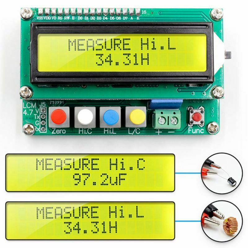 Digital LCD Capacitance meter inductance table TESTER LC Meter Frequency 1p H6G4