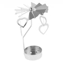 4xRotary Metal Candle Holder -Heart/Rose/Butterfly/Star