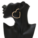 Fashion Crystal Rhinestone Heart Earrings Drop Dangle Earrings Women Jewel&+