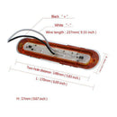 2Pcs 9 Led Side Marker Lights Tail Lamp Car Truck Trailer Rear Lights Parki