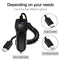 Auto Fast Charging Car Charger with Retractable Cable Phone Charger USB Wit J5Y8