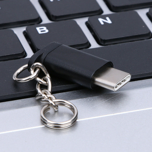 Metal USB 3.1 Type-C Male Connector to Micro USB 2.0 5Pin Female Data Adapt