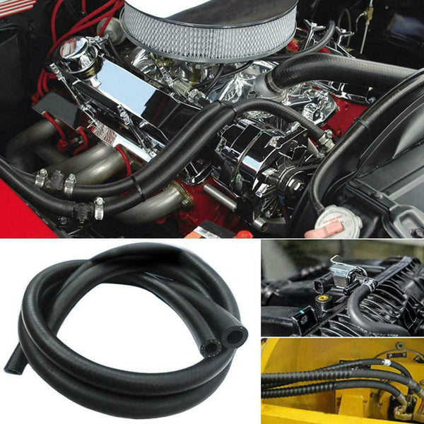 Universal Oil Resistant Rubber Tube Black Fuel Hose Oil Gas Line Practical