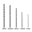 50pcs 1.0-3.0mm Round Handle HSS Twist Drill Woodworking Drill Bit Set Tool