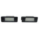 Pair License Plate Light Lamp 18 LED for PEUGEOT CITROEN C2 C3 C4 C5 3008 508 5D