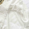Summer Women Loose T-shirt Star Print Sequin Short-Sleeve Tops (White) (M)