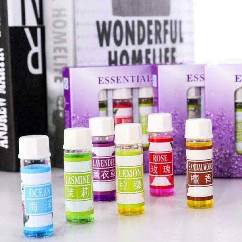 6 Bottles/Set Essential Oils 100% Pure Natural Aromatherapy Aroma 90g O 5ml U4P8