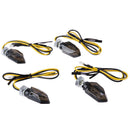 4x Mini Motorcycle Smoke Lens 5LED Turn Signal Blinker Indicator Lights Amber FT