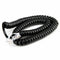 10ft Telephone Handset Phone Extension Cord Coil Line Cable Wire Black AU H0J9