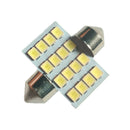 10pcs White 31mm 16 LED SMD Festoon Dome Car Bulb 3021 3022 DE3175 Light Lamp