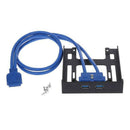 20 Pin USB 3.0 3.5 Inches Floppy Bay High Speed Front Panel Plug And Play ABS