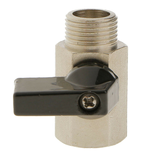 Female x Male-3/8 NPT Full Port Brass Ball Valve Shut Off Switch Sand Blast