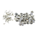 50 Sets Badge Hat Pin Backs Metal Tacks Butterfly Clutch Back Pins Lapel Scatter