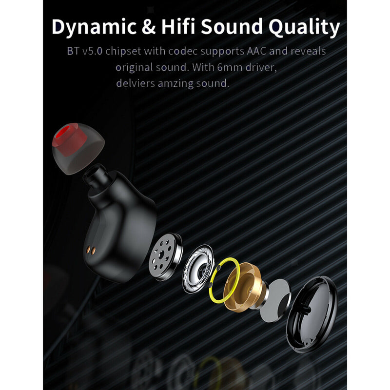 S8031 Sports In-Ear Bluetooth 5.0 TWS Earphone Earbuds Headset Sweat Proof