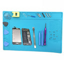 Magnetic Heat Insulation Silicone Soldering Mat Repair BGA Welding Iron Work Pad