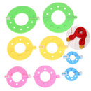8x4 Size pompom maker fluff ball weaver needle knitting wool tool craft DIY se3c