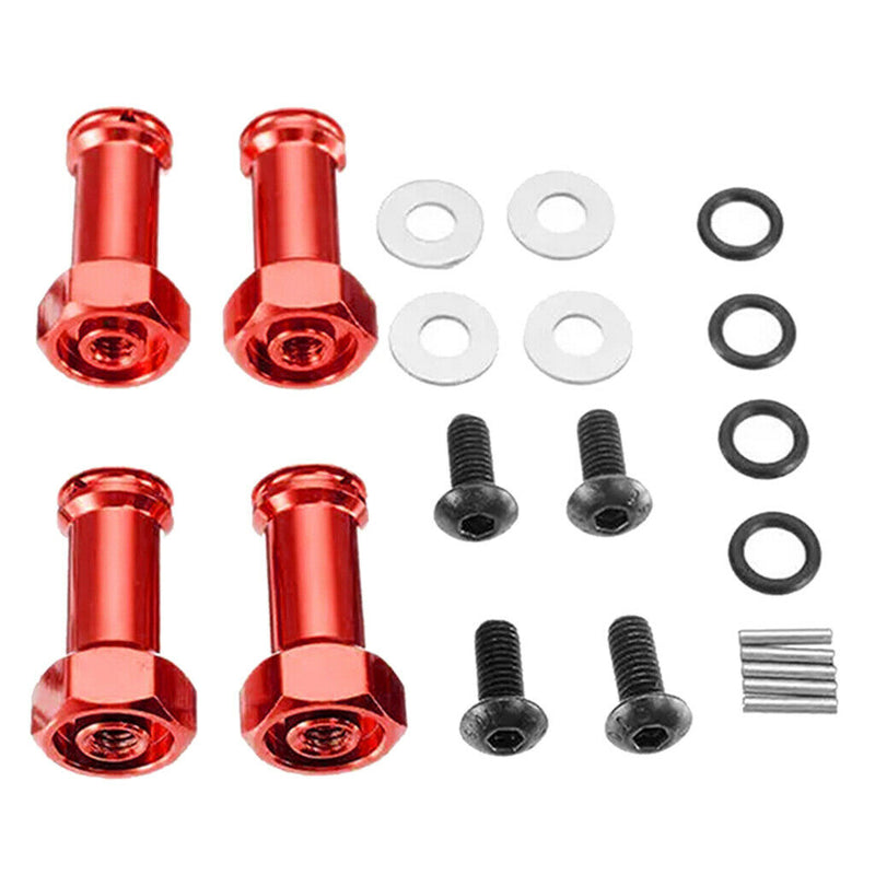 12mm Wheel Hex Hub Extension Adapter for 1/14 Wltoys 144001 Red