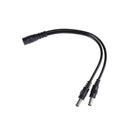 5.5x2.1mm 1Male To 2 Female Plug DC Power Splitter Adapter For TV Camera Cabl Bj
