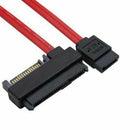 SFF-8482 SAS 29 P to 7 Pin SATA Hard Disk Drive Raid Cable with 15 Pin SATA