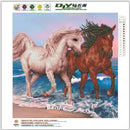 DIY 5D Diamond Embroidery Horse Painting Cross Stitch Art Craft Home