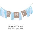 1pc White Art Cloth Flag Summer Fresh Style Banner for Birthday Parties Kit