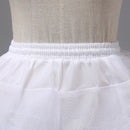 White Short Petticoats Women A Line 3 Layers Underskirt For Wedding Dress W3O8