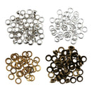 100x Mixed Grommets Eyelets Buckle Rivet With Washers Scrapbooking DIY Craft