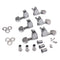 1 Set Metal Tuning Keys Tuners 3R3L 18:1 Gear Ratio Luthier Supply for