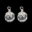 10 Pieces/ Lot Clear Empty Wishing Bottles Vial Necklace Pendants DIY Charms