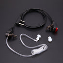Covert Acoustic Tube Earpiece PTT MIC w/ Indicator Light for Baofeng Retevi