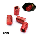 4pcs Aluminium Car Wheel Tyre Valve Stems Air Dust Screw Cover X7C0 Accesso H5X5