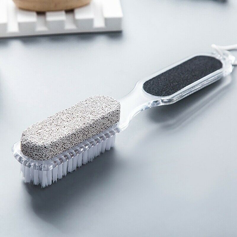 Home Foot Pumice Stone 4 In 1 Stone Dead Skin Remover Brush Pedicure Grindi Q5D1