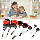 13pcs/Set Baby Kids Pretend Play Toys Cooking Utensils Tableware Simulation Kit