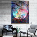 5D DIY Diamond Painting Forest Tree Color Moon Diamond Painting Cross Stitch LJ