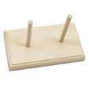 Wood Thread Stand Rack Organizer 2 Spool Cone Machine Sewing Storage Holder