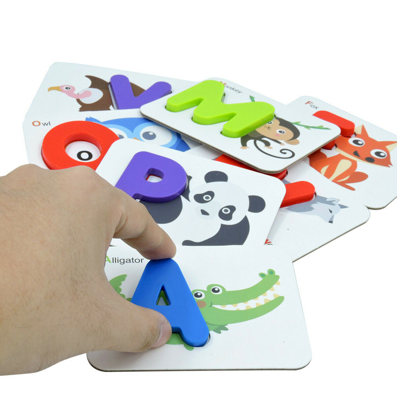 36pcs Number and Alphabet Flash Cards for Toddlers ABC Plastic Letters and