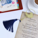 Shenlaichuan Surf Fan Wave Metal Fringed Bookmarks Brass Elegant Gift Bookm`US
