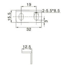 2Pcs Round Pull Latch for 1 / 2 Inch Door Replace Southco M1 - 63 Rv Marine G2T7