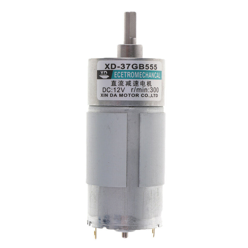 MagiDeal 15W 300RPM Micro Brush DC Motor 12V CW/CCW Brushed Geared Motor