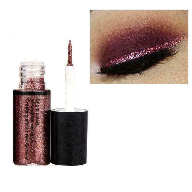10pcs/set Glitter Eyeshadow Waterproof Liquid Eyeliner Waterproof Long Last I0L6