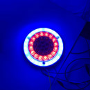 6.6" Round Red/Amber 56LED Truck Trailer Brake Stop Turn Signal Tail LightsB Ew