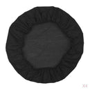 4Pcs Square Round Stretch Dining Wedding Chair Seat Cover for 35-50cm Black