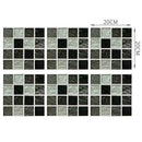 6pcs Waterproof Tiles Mosaic Wall Stickers Kitchen Adhesive Decor (MSC035) A