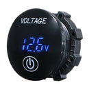 DC5V~48V LED Digital Volt Meter Display Gauge For Motorcycle With Touch Switch