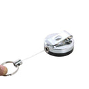 Security Wire Burglar Tool Retractable Key Recoil Ring Chain-.AU Pull Buckl B9G8