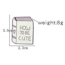 Pink Cartoon Backpack Book Camera Pins Brooch Badges Jewelry Gift (Style 4) A