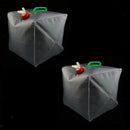 2 Pack 5.28 Gallon Collapsible Water Storage Container Carrier, Outdoor Camping