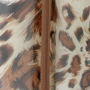 Open Crotch Bodysuit Leopard Sheer Catsuit Womens Double Zipper Long Sleeves