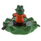 2x Artificial Lotus Leaf Frog Water Floating Ornament Pond Decoration Family &