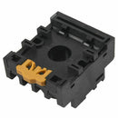 JQX-10F-3Z DC 12V Coil Voltage 3PDT Power Relay 10A w Socket,Black&Clear